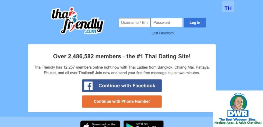 Thai Friendly homepage