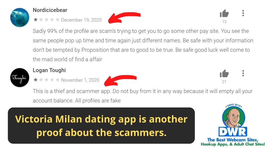 Victoria milan dating app