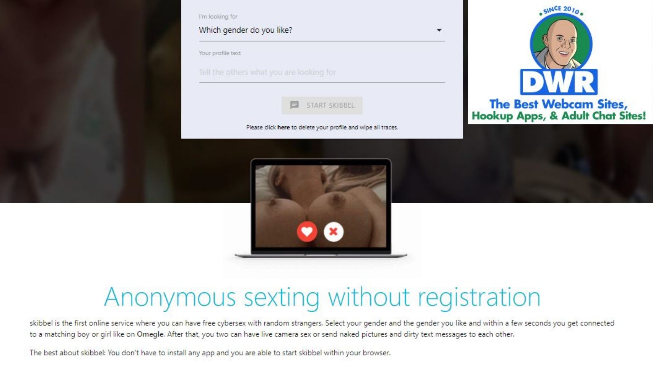 With free strangers sexting Anonymous chat