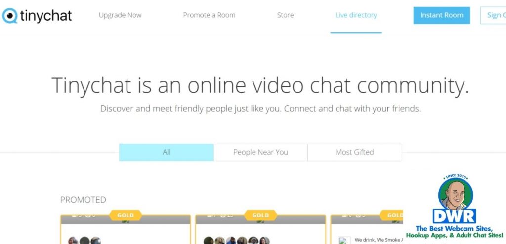 Tinychat.com homepage